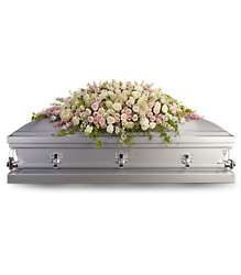 Always Adored Casket Spray from Boulevard Florist Wholesale Market